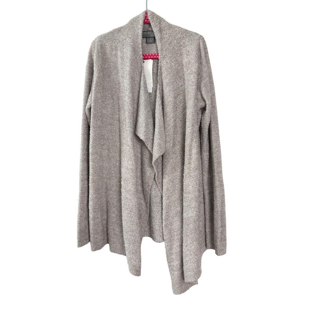 Barefoot Dreams CozyChic Lite Cardigan Kids Small Gray Open Front Sweater NWT S